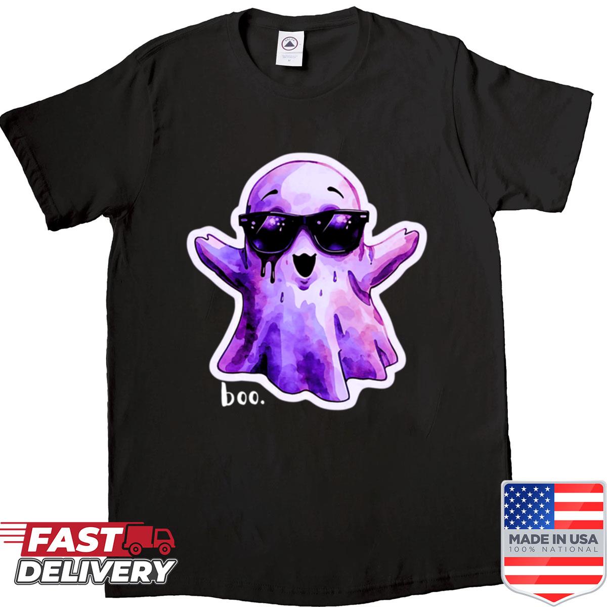 Cute Ghost With Sunglasses Shirt