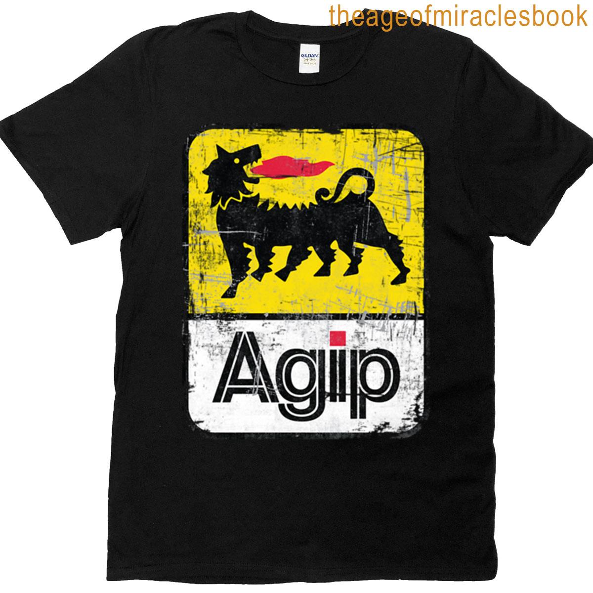 Agip Lubricants Logo 1968 1998 Distressed Version T-shirt