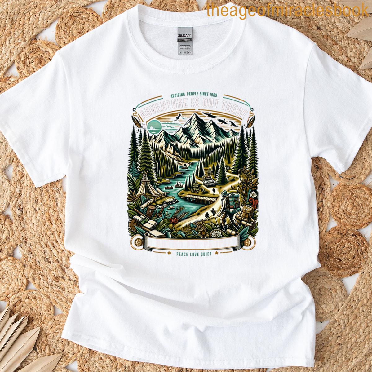 Avoiding People Since 1989 Wilderness Hiking Design Oversized T-shirt