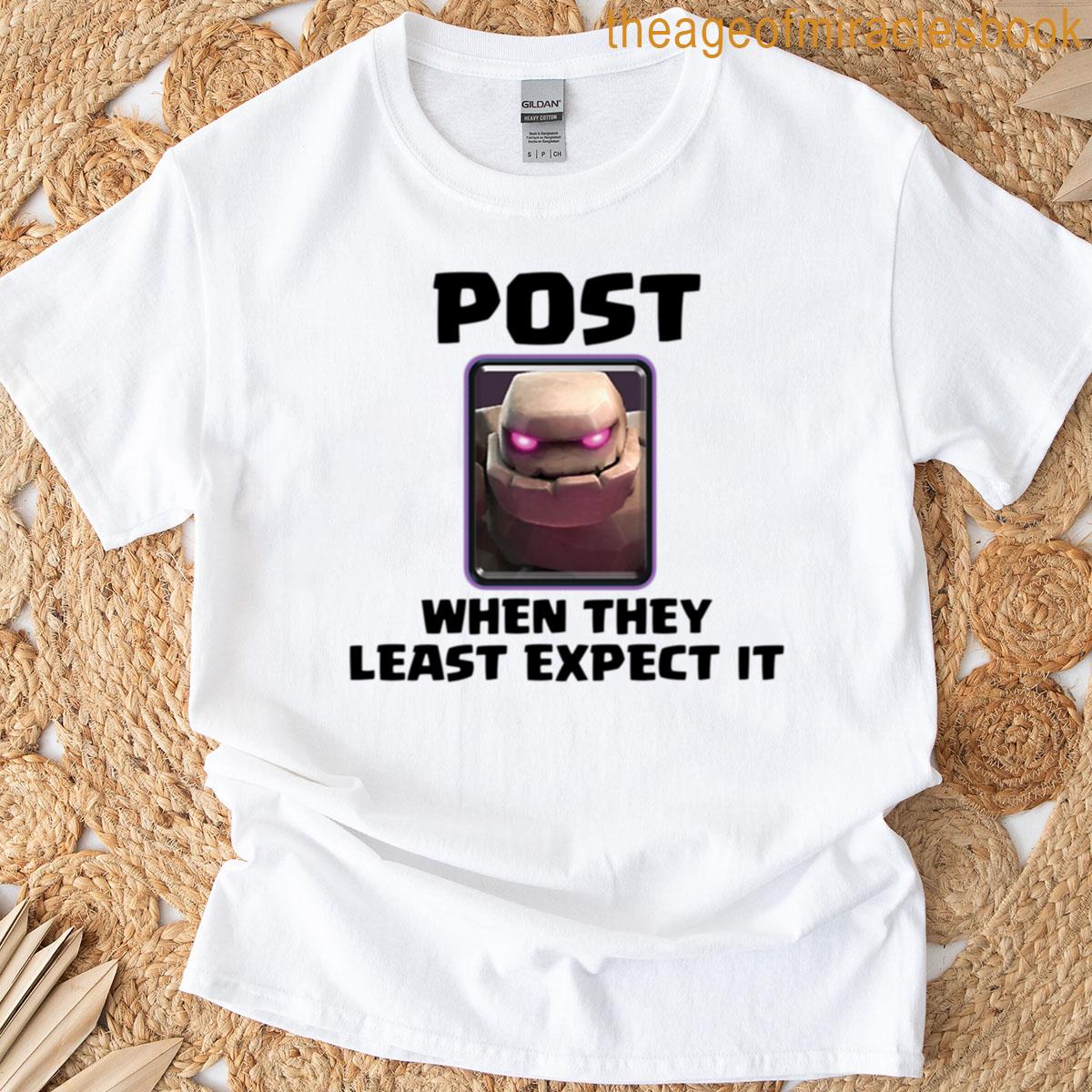 Clash Royale Post Golem Oversized T-shirt