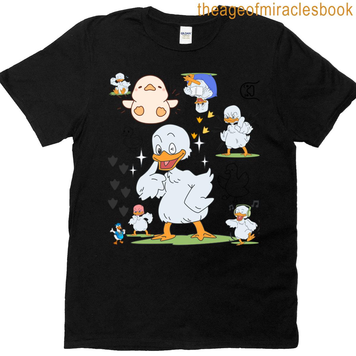 Cute Expressive Cartoon Ducks Collection T-shirt