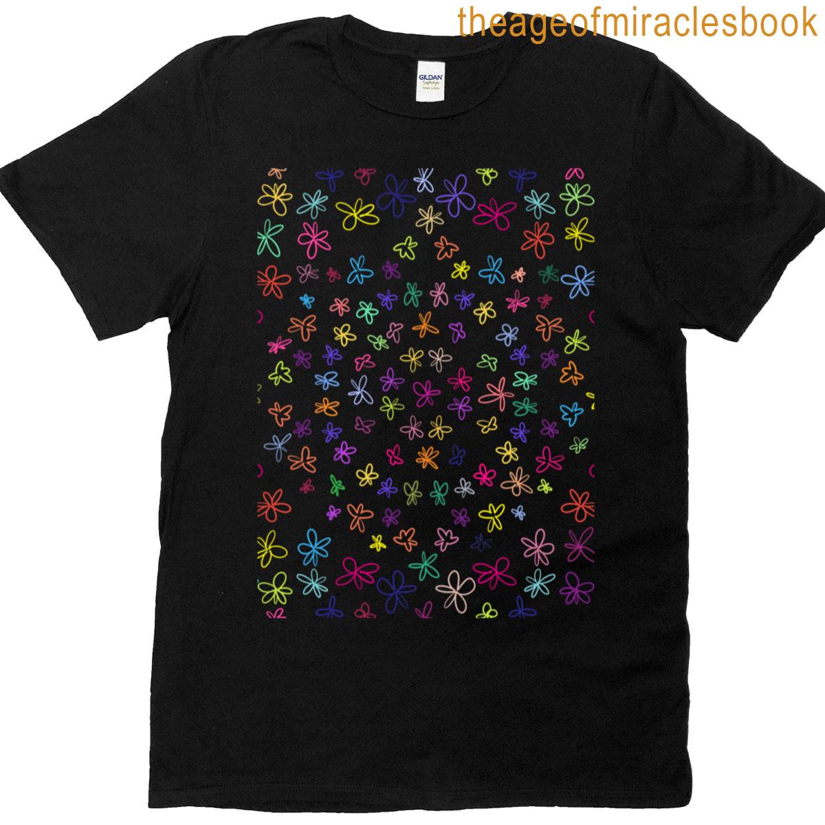 Flower Power Colorful Pattern T-shirt