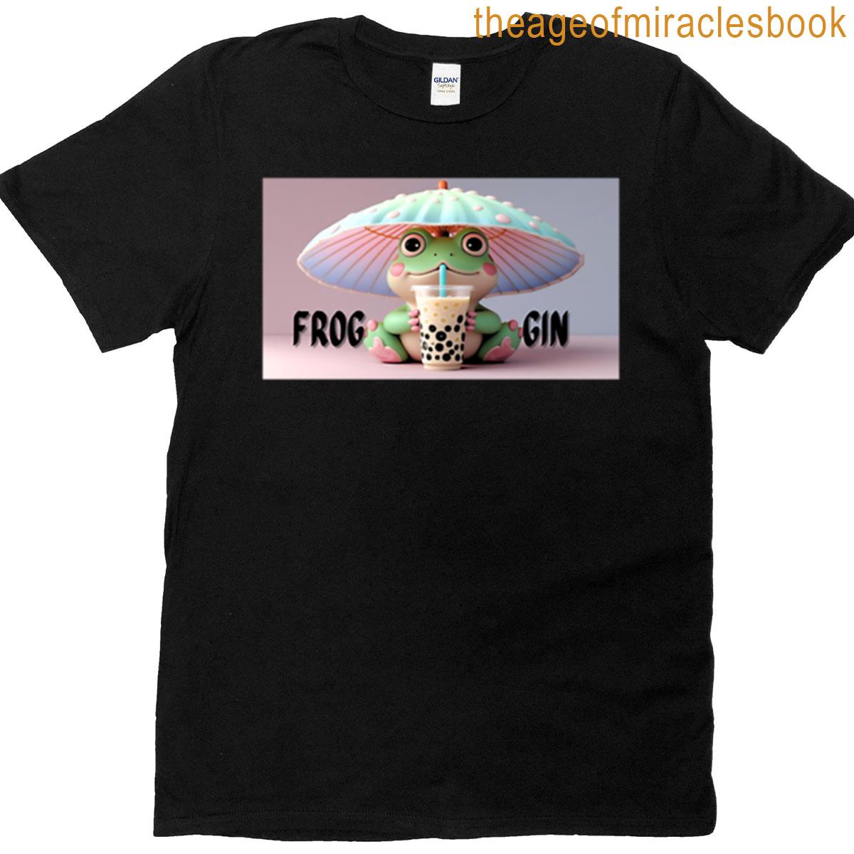 Frog Cartoon Tea Oversized T-shirt
