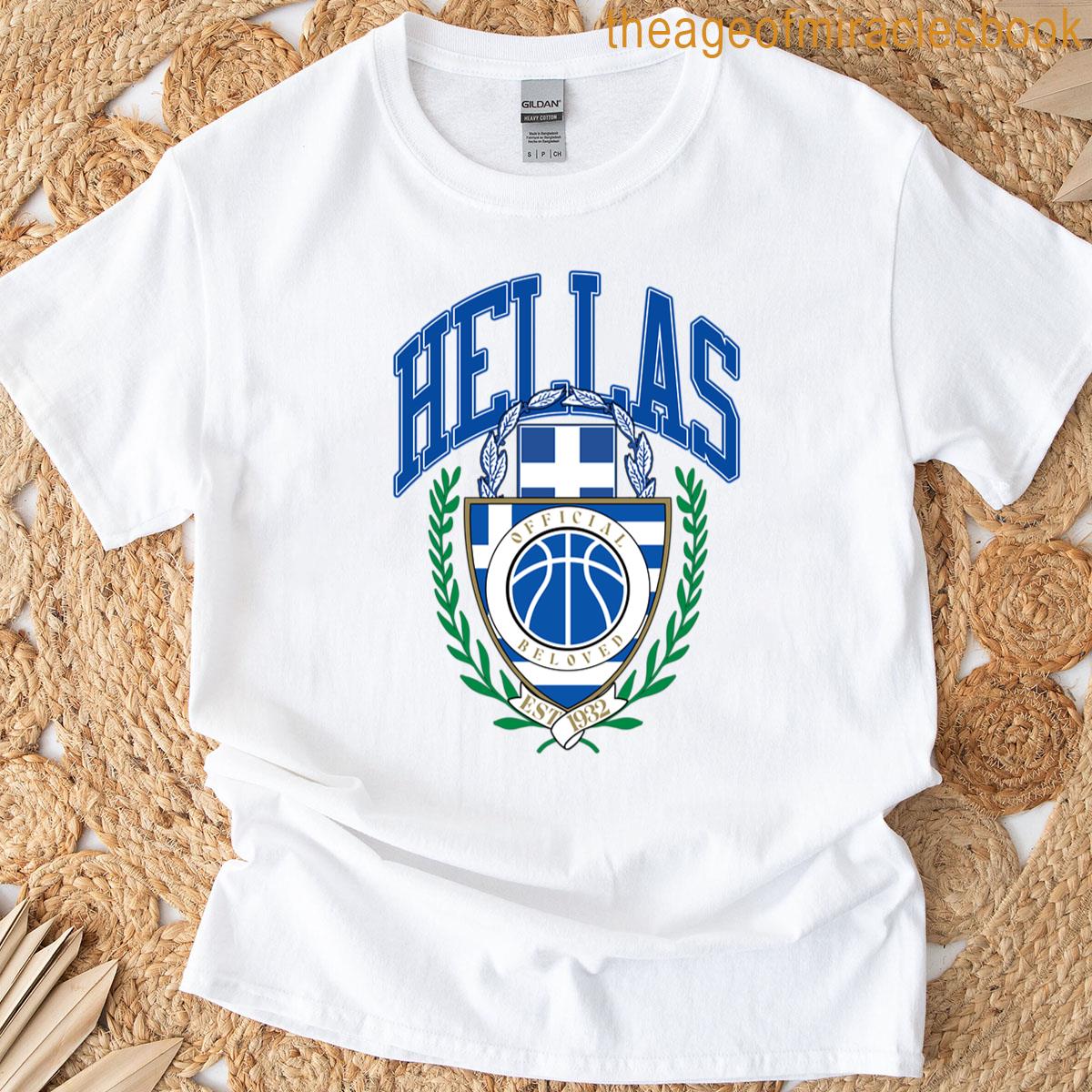 Greece Basketball Vintage T-shirt