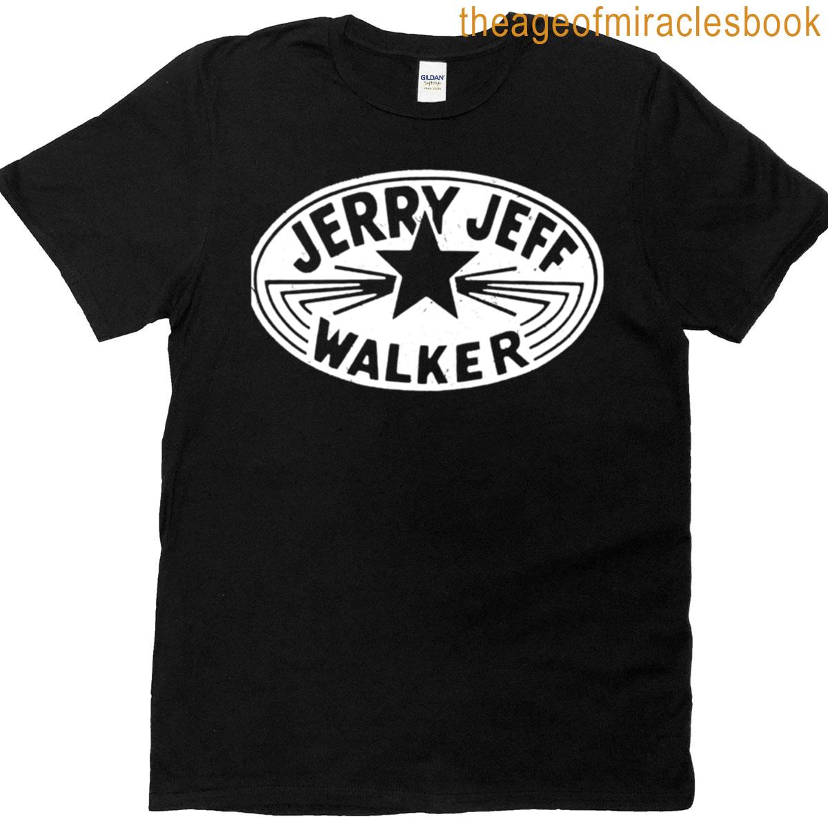 Jerry Jeff Walker White Vintage Logo T-shirt