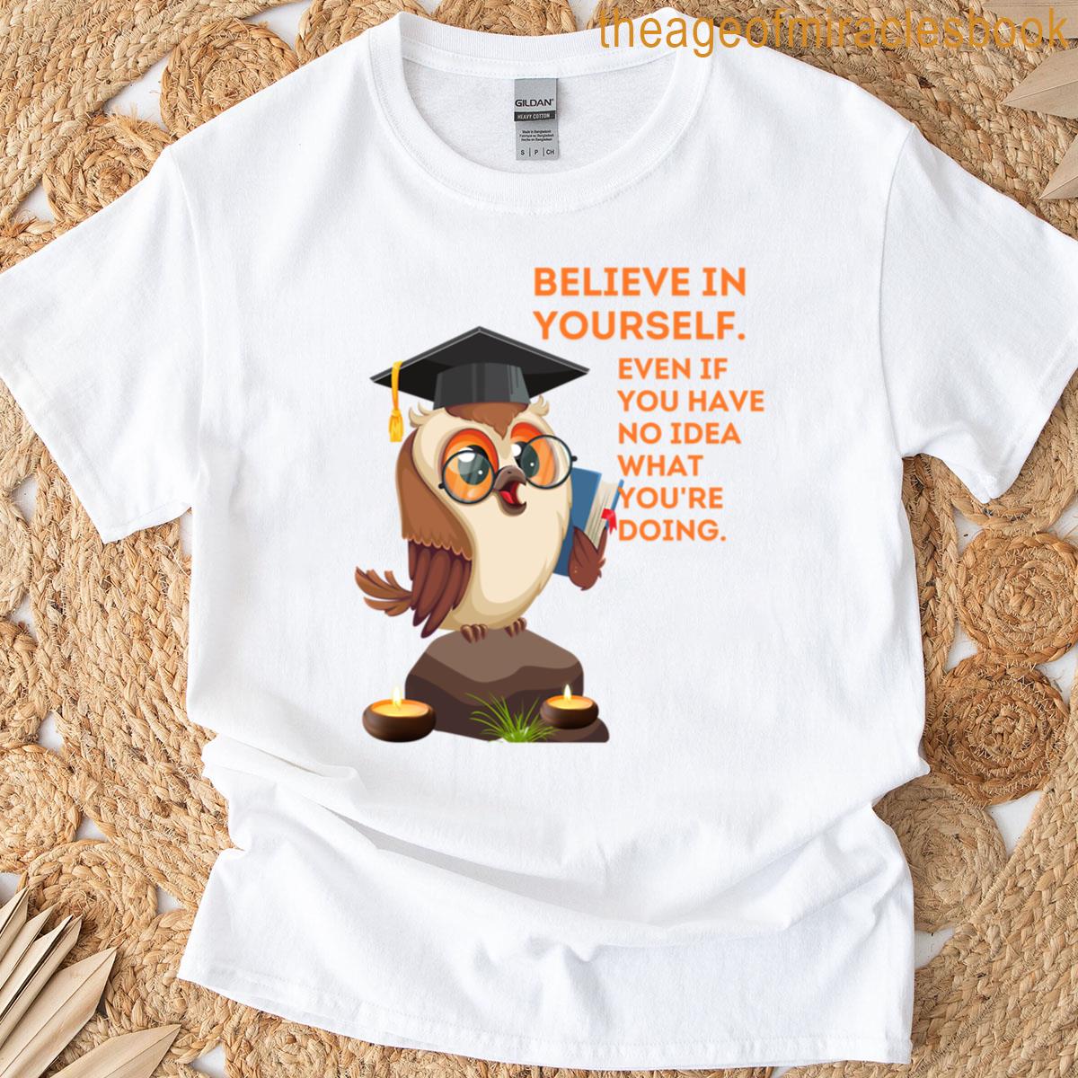 Meme Wisdom From A Motivational Owl Oversized T-shirt