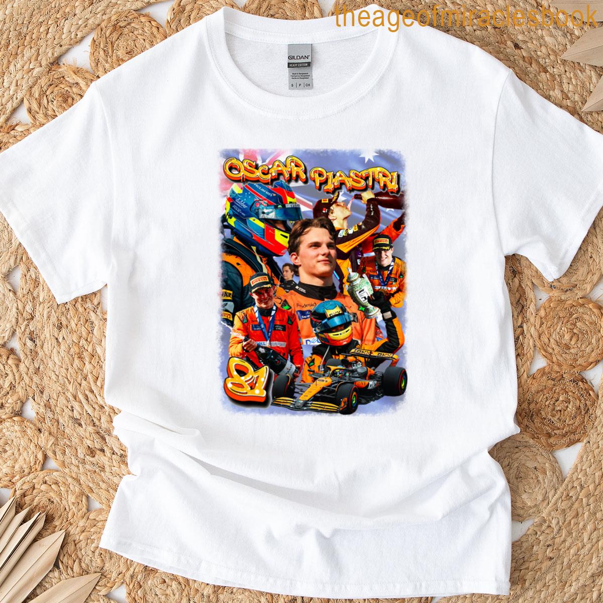 Oscar Piastri Bootleg Style Graphic T-shirt