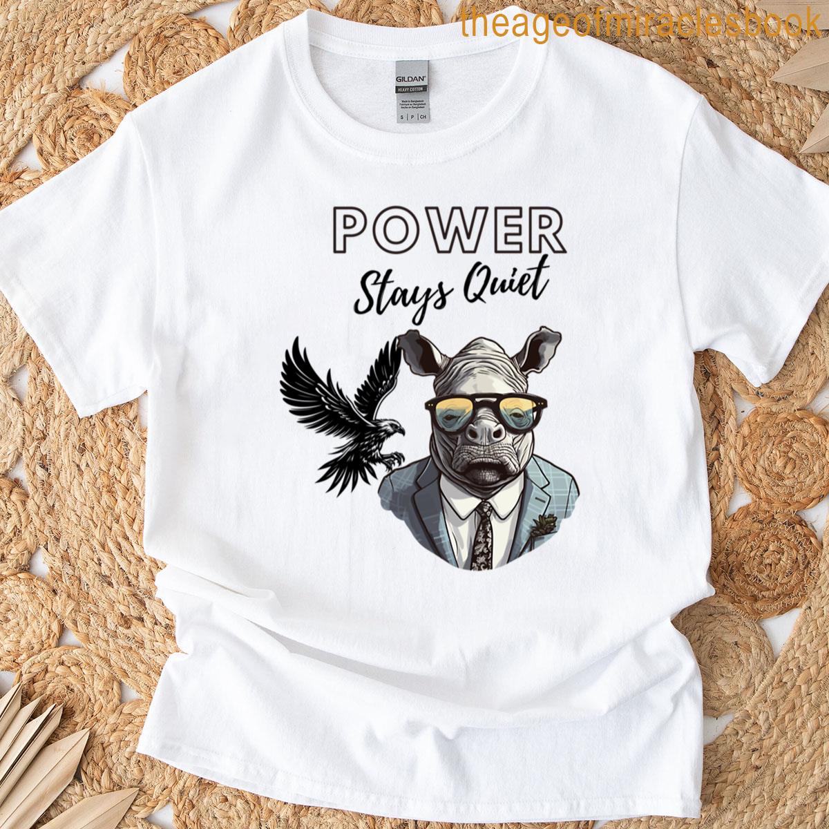 Power Stays Quiet Oversized T-shirt