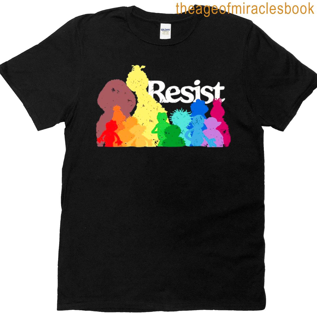 Save Pbsresist Rainbow Save Public Broadcasting Hands-off T-shirt