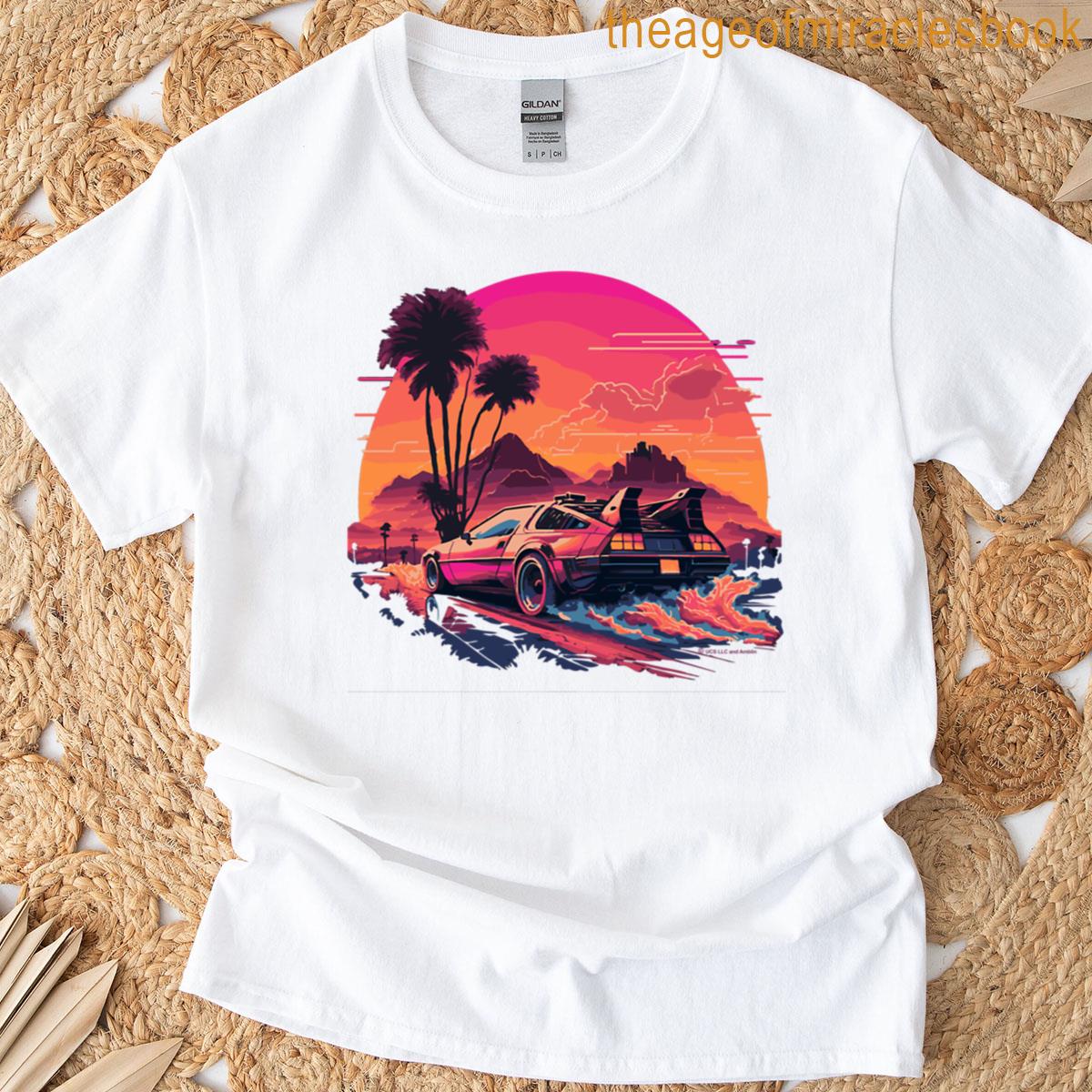 Synthwave Delorean T-shirt