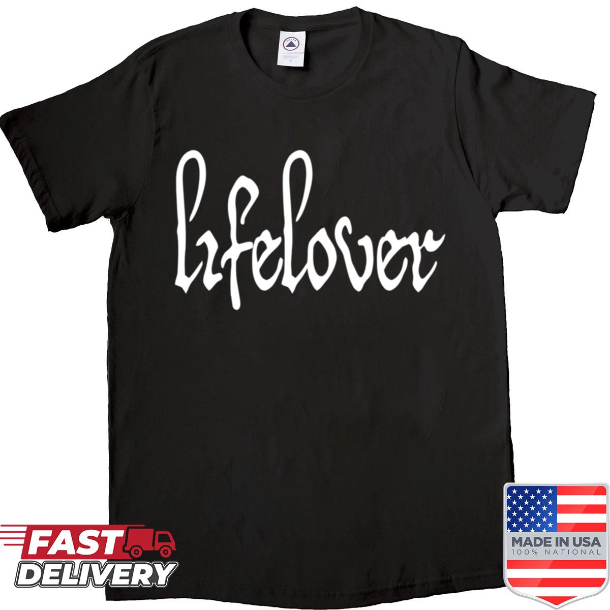 Lifelover White Solid Logo Shirt