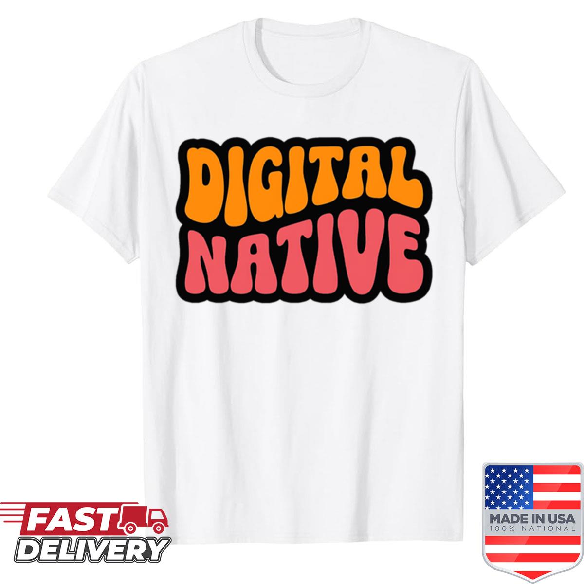 Vintage Digital Native Oversized Shirt