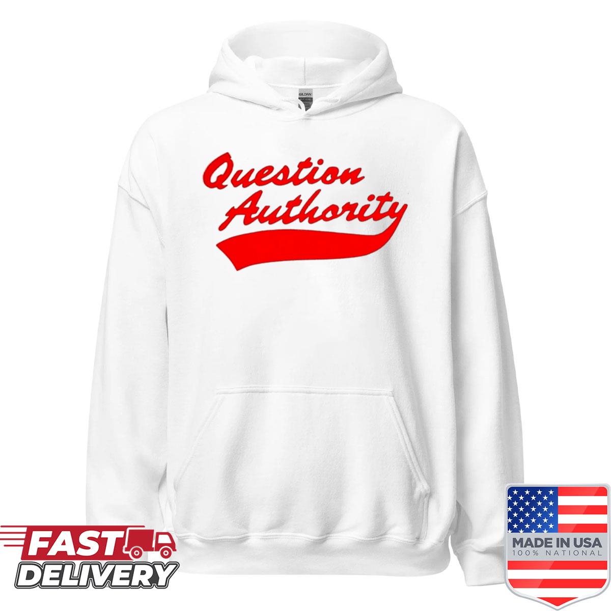 Vintage Question Authority Oversized Shirt - Image 2