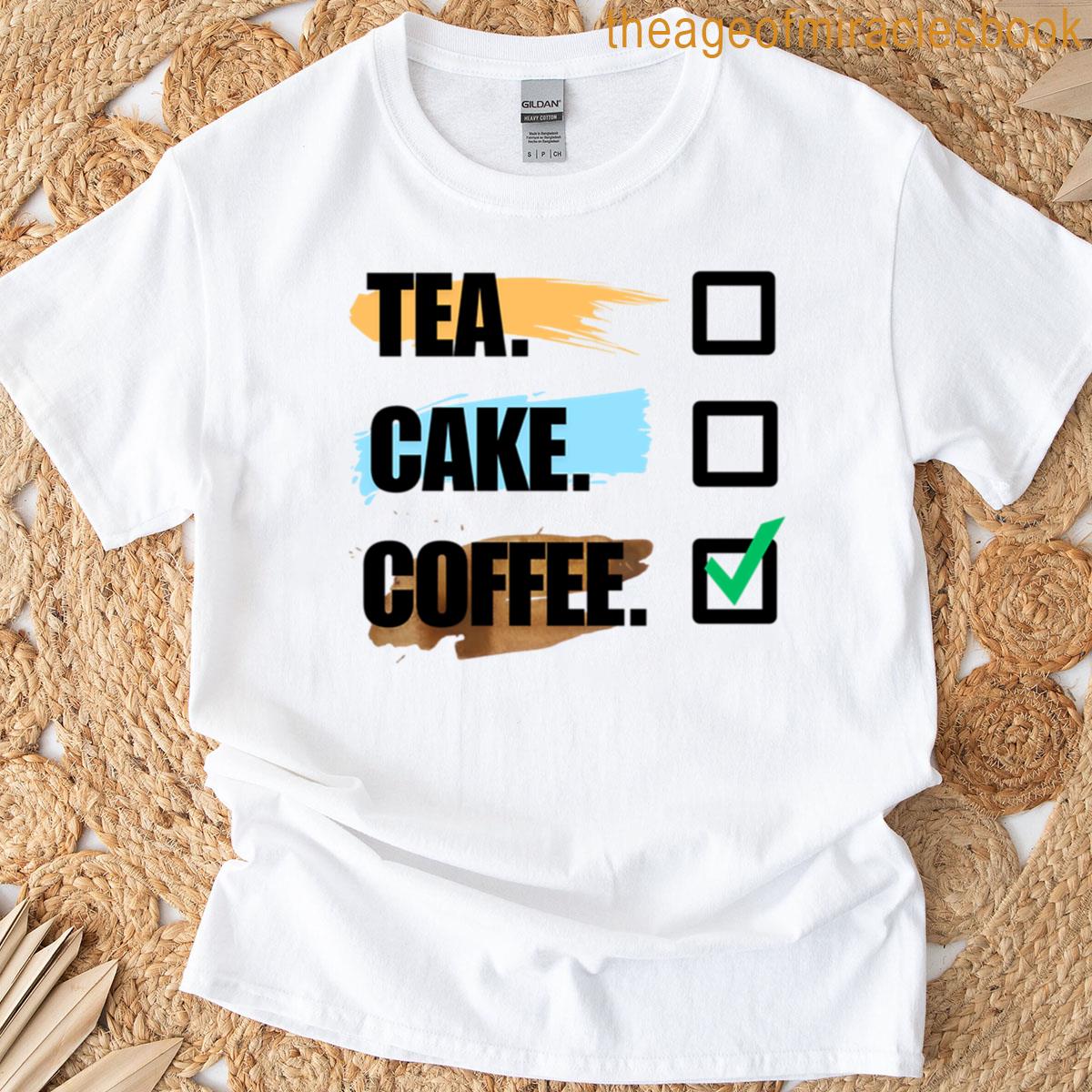 Coffee Lover Checklist – Funny Minimalist Design T-shirt