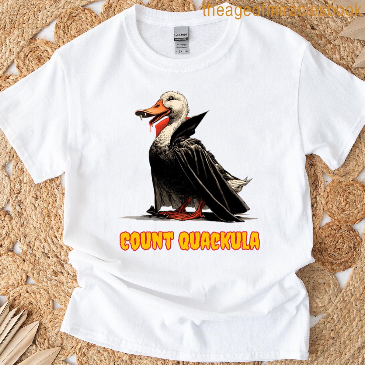 Count Quackula Funny Vampire Duck Oversized T-shirt
