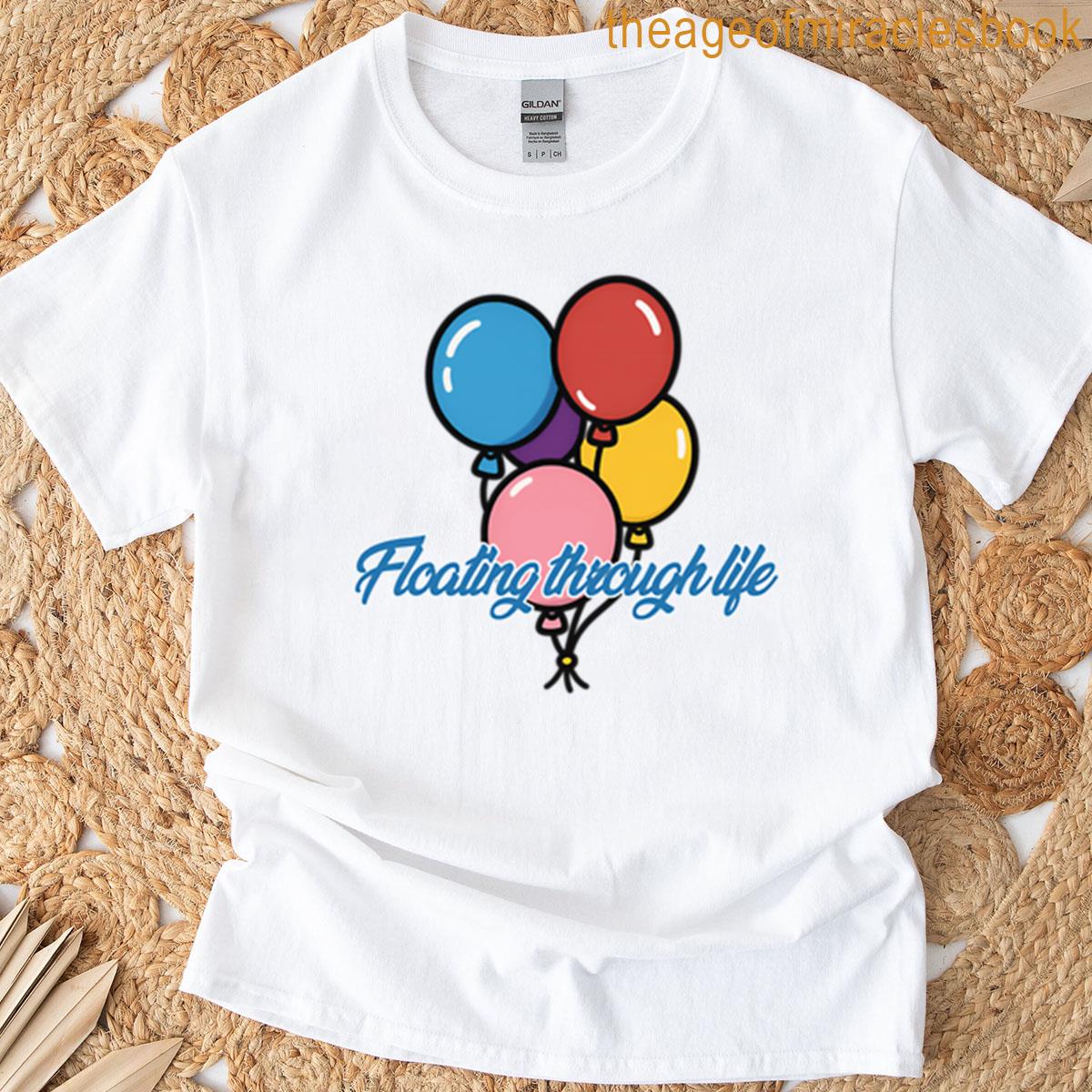 Floating Through Life – Colour Balloons Oversized T-shirt