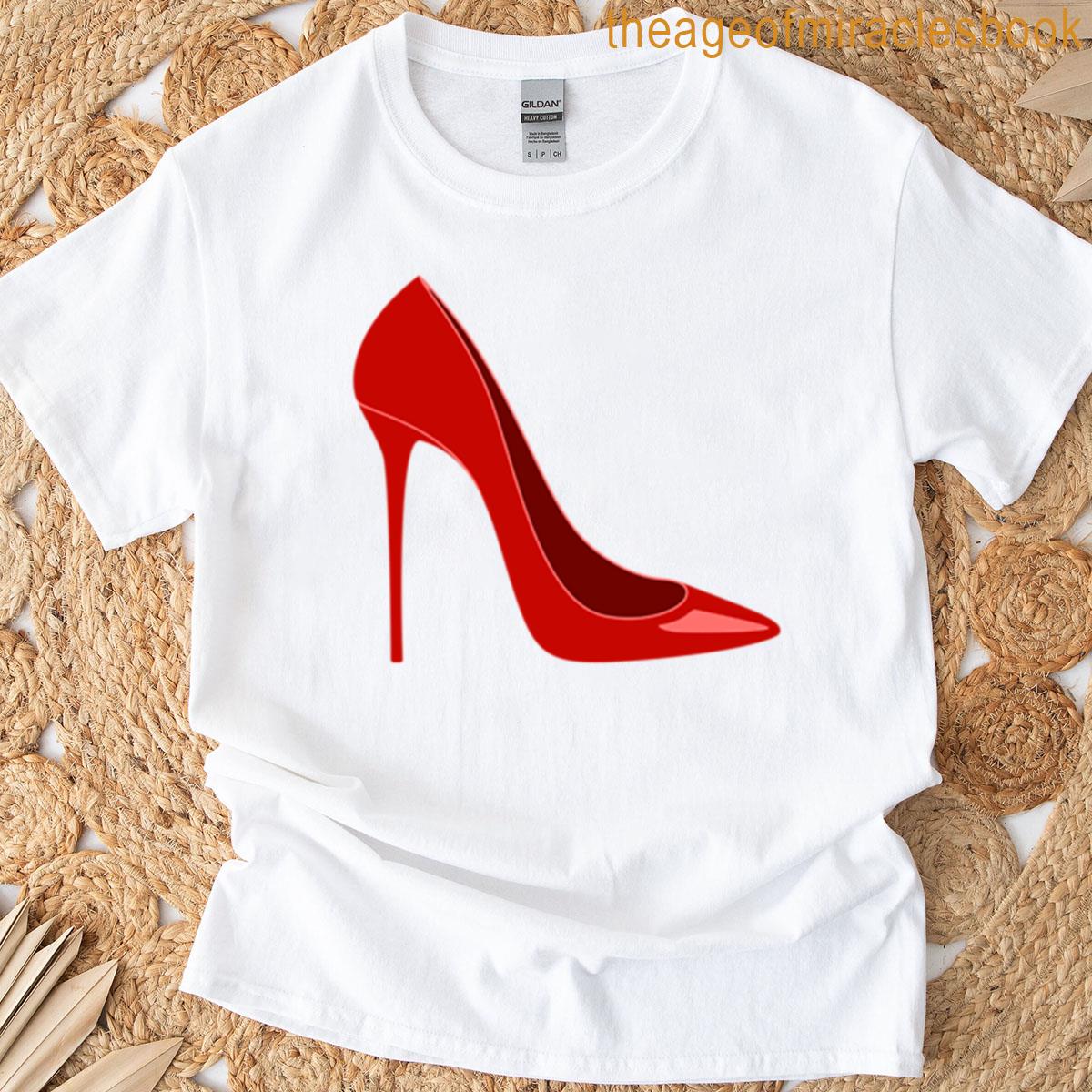 Red High Heel Shoe T-shirt