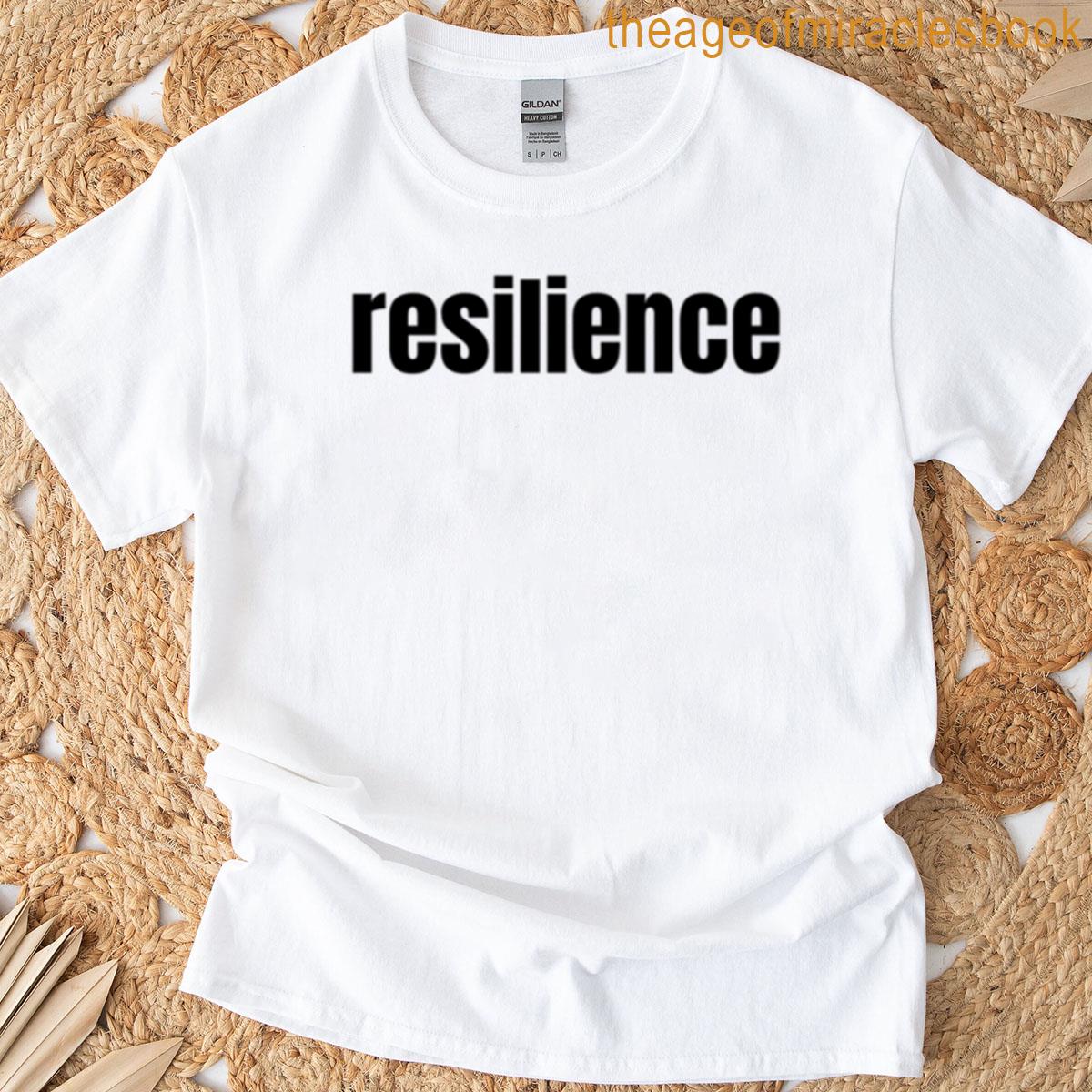 Resilience Black Text T-shirt