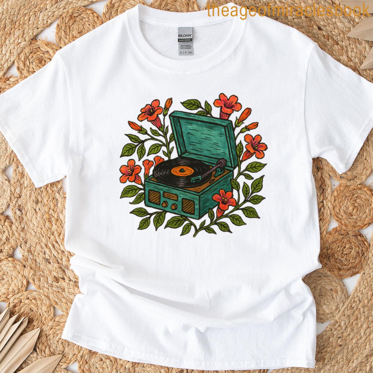 Retro Vinyl Record Player T-shirt