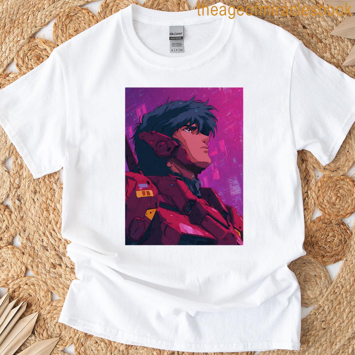 Synthwave Anime – Futuristic Neon Animation T-shirt