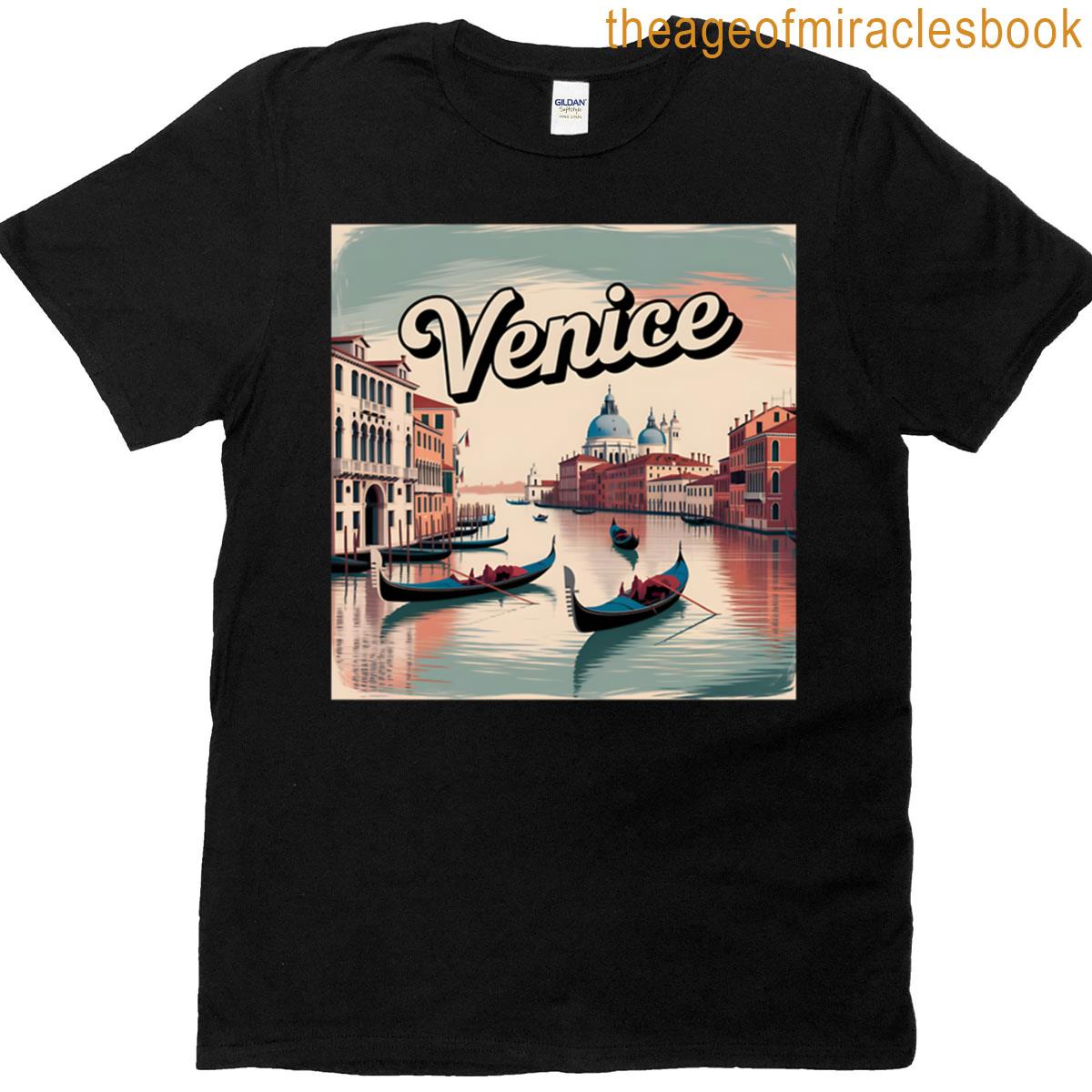 Venice -style Travel Poster T-shirt