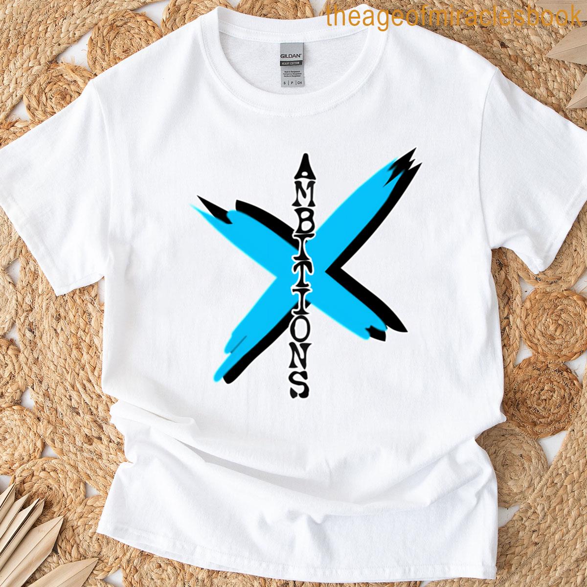 Blue Ambitions Shadow Outlined T-shirt