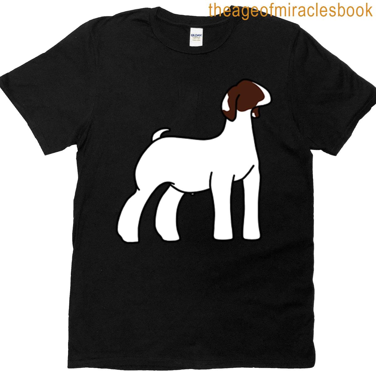 Dark Red White-eared Show Goat T-shirt
