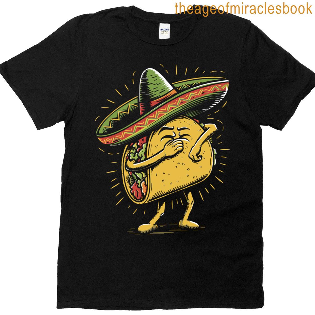 Funny Dabbing Taco Cartoon T-shirt