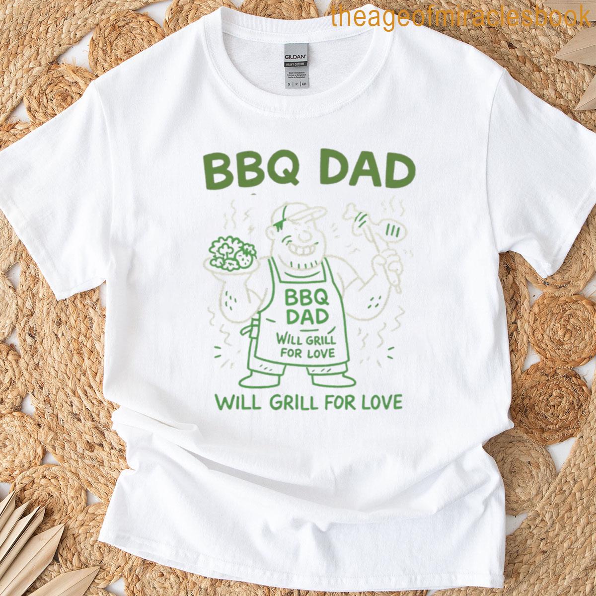 Funny Vegan Bbq Dad T-shirt