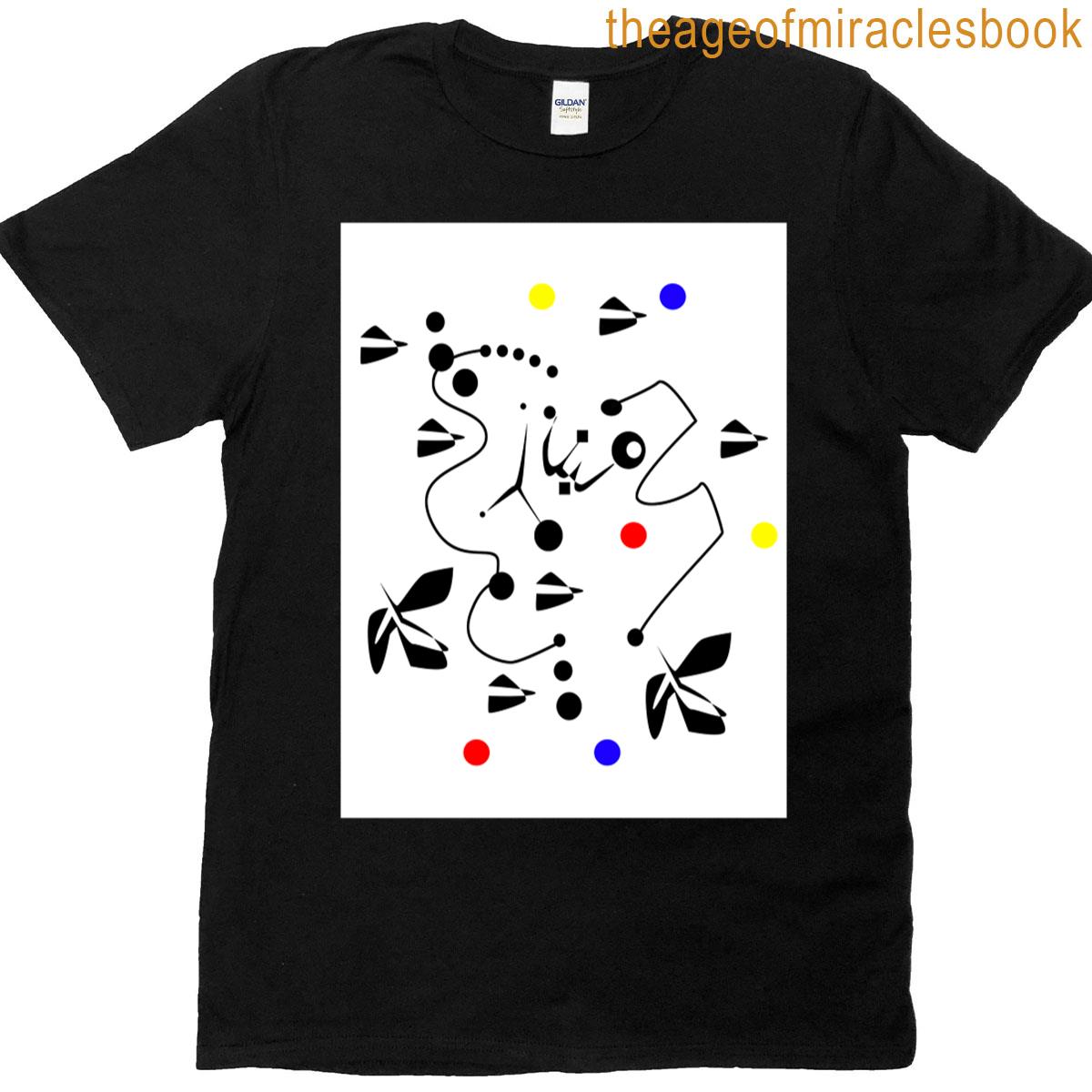 Futuristic Modern Abstract Line Wall Art T-shirt
