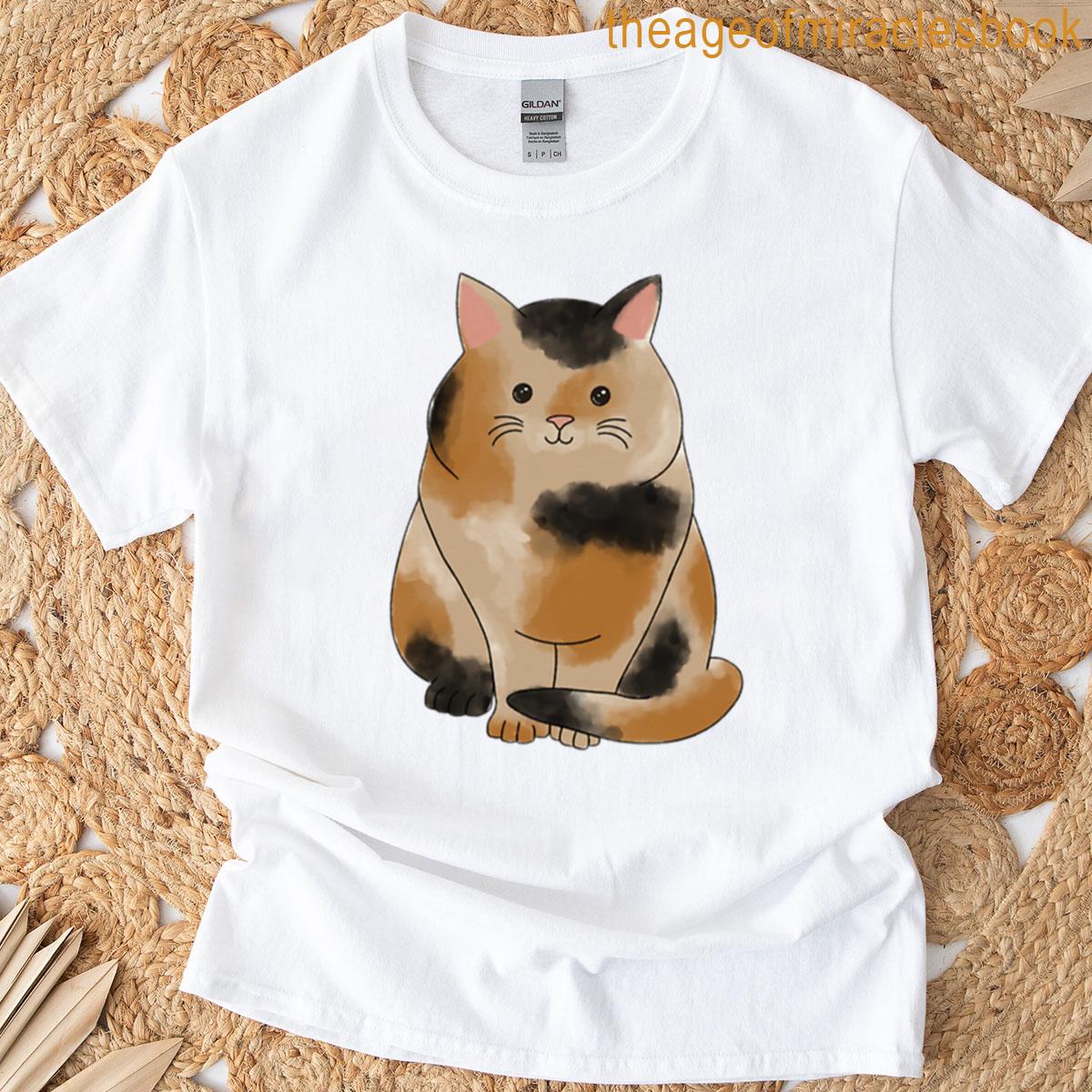 Painterly Calico Cat T-shirt