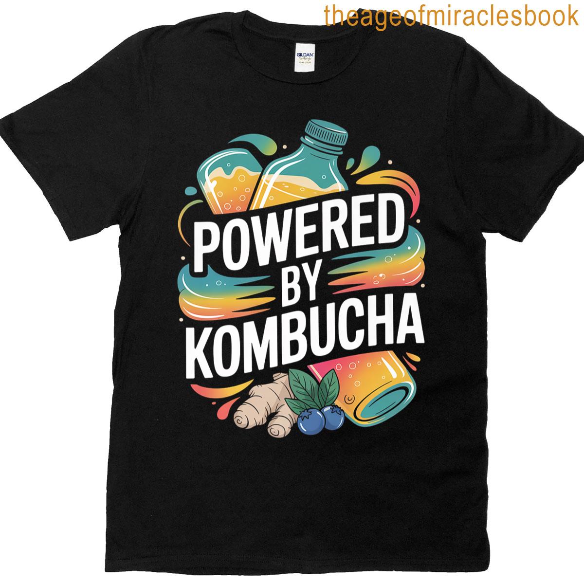 Powered By Kombucha Beverage Lover Fun Premium T-shirt