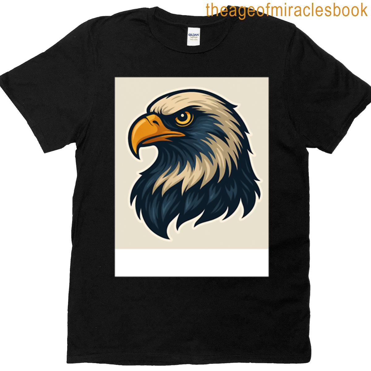 Soaring Bold Graphic Eagle Emblem T-shirt
