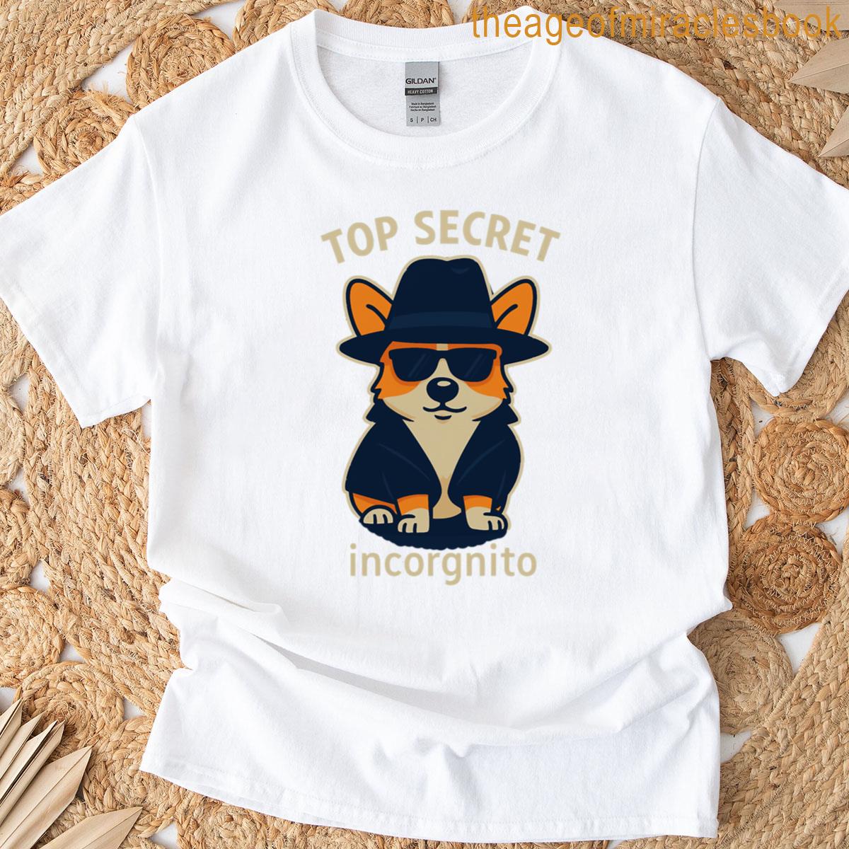 Agent Corgi Mission Incorgnito T-shirt