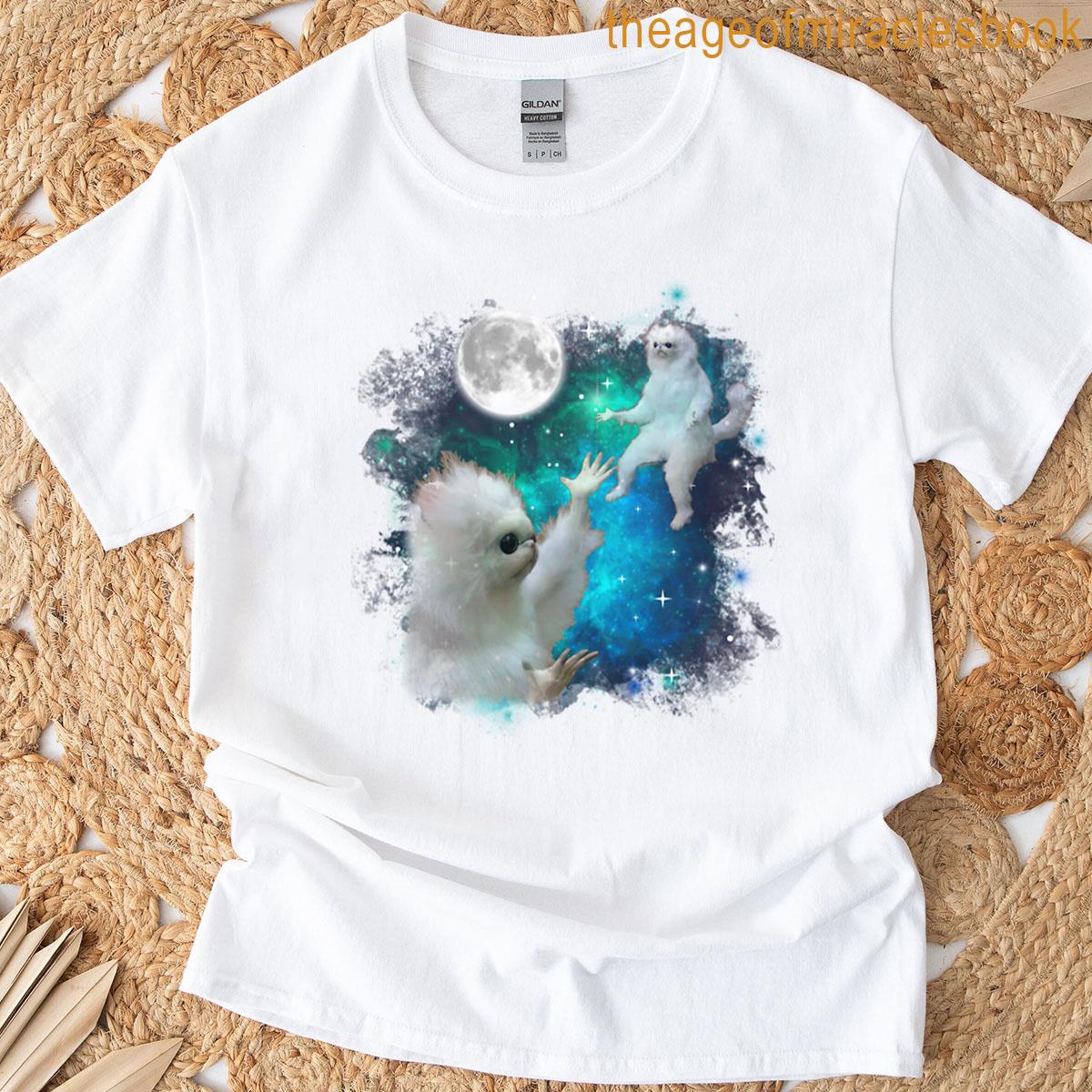 Bad Taxidermy Cat Meme Space T-shirt