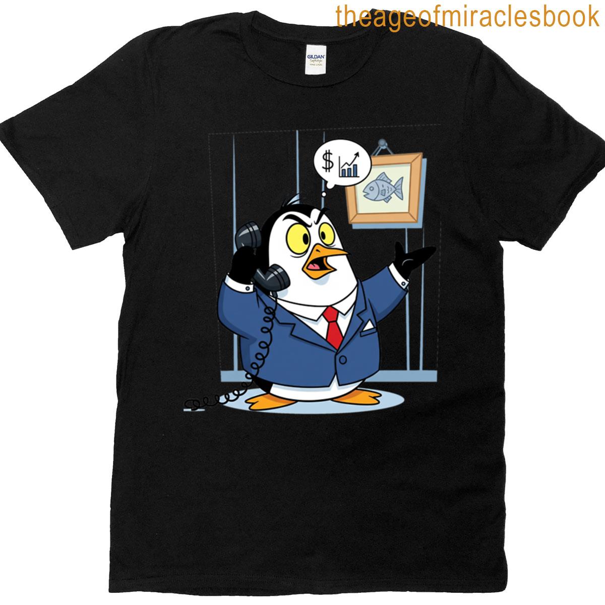 Business Penguin On A Call T-shirt