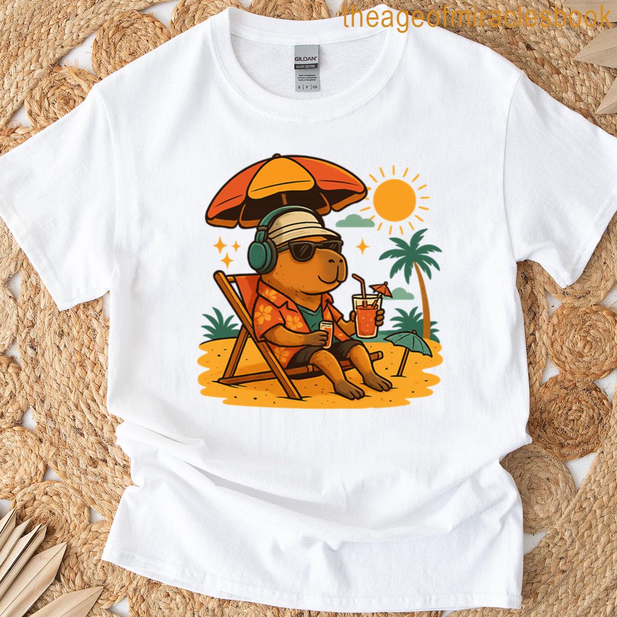 Chill Vibes Only Summer Capybara Edition Oversized T-shirt