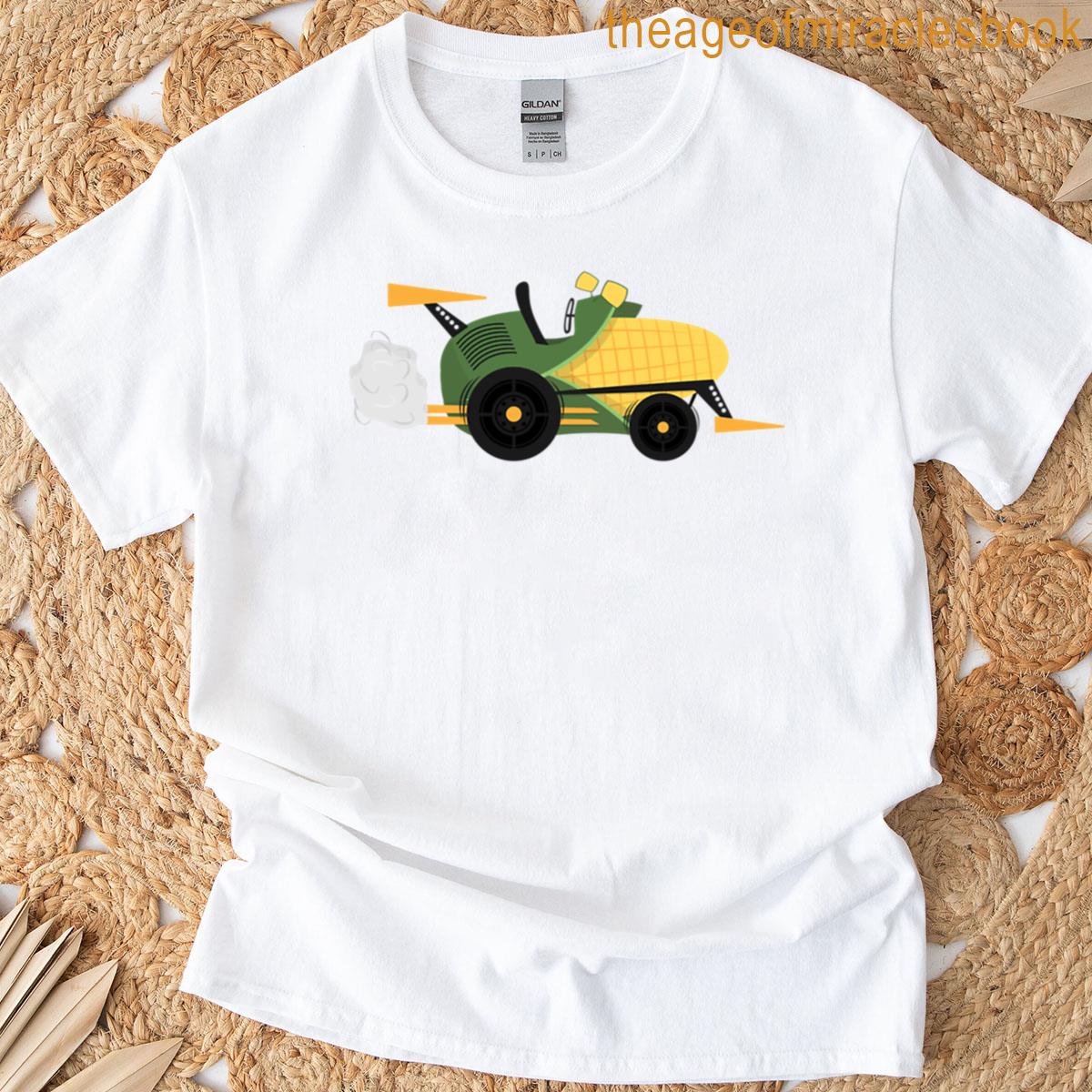 Corn Cob Race Car Oversized T-shirt