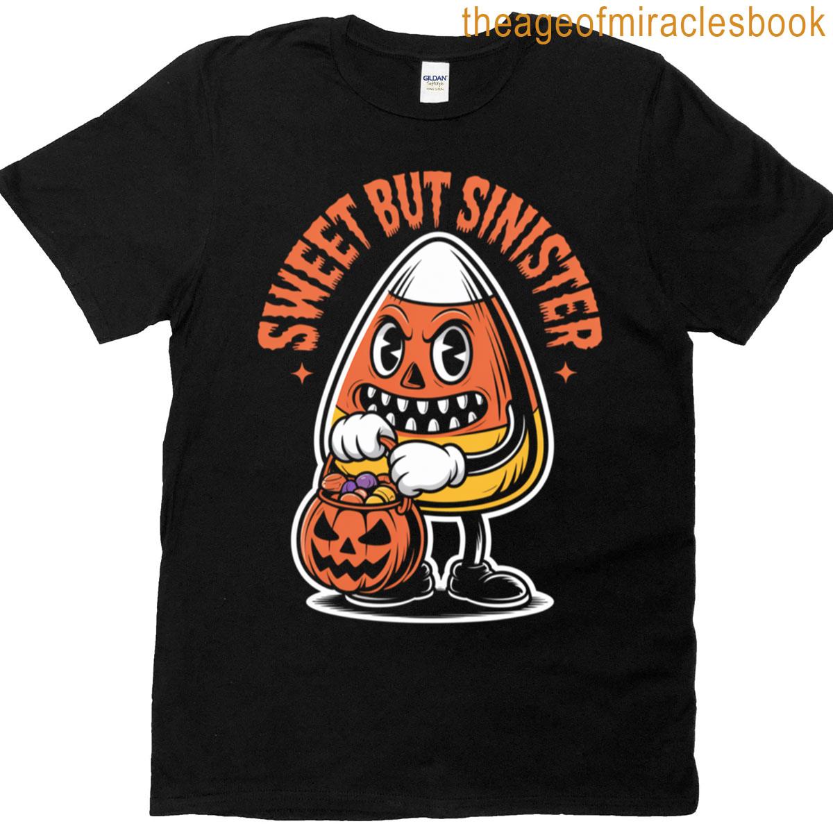 Creepy Candy Corn Capers Oversized T-shirt