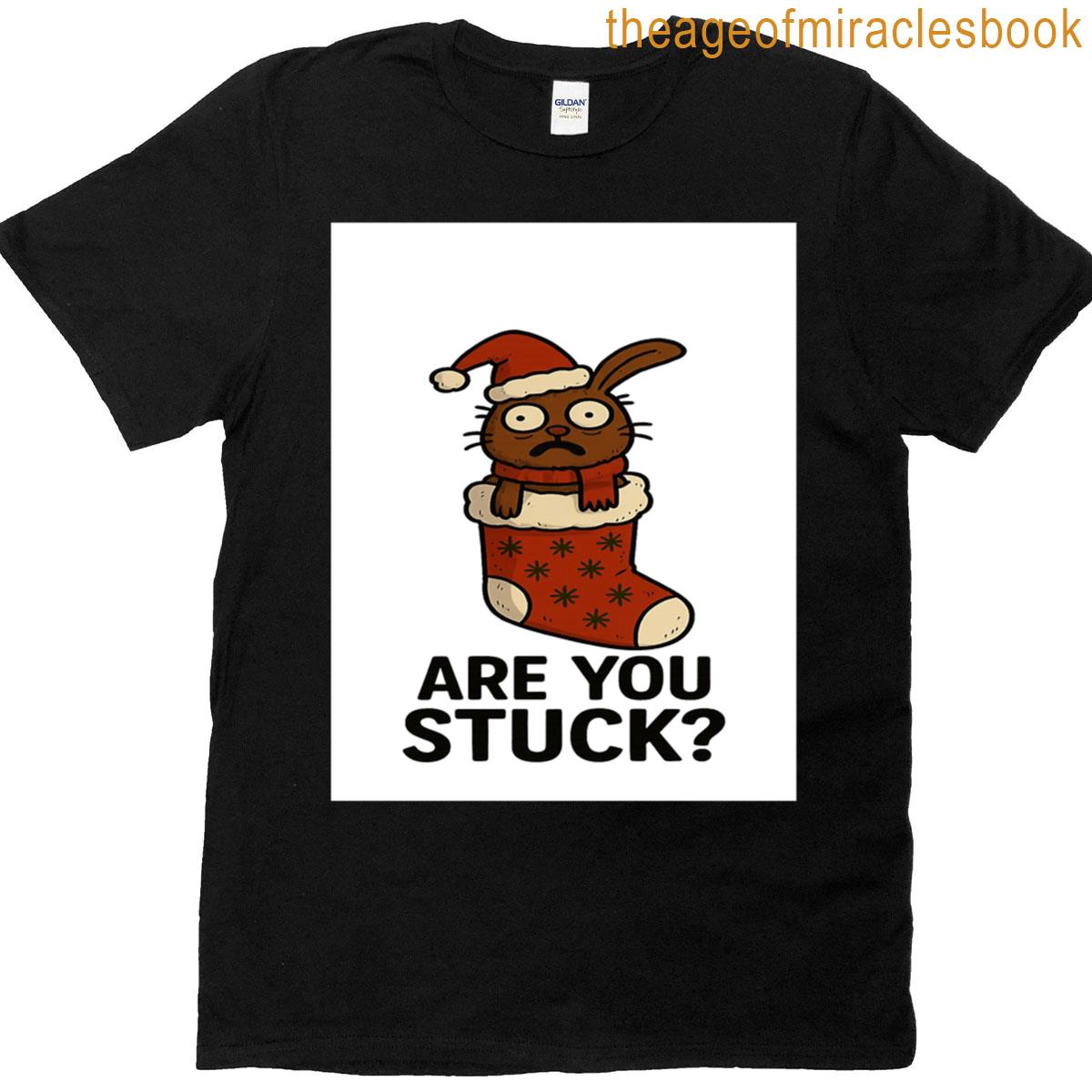 Derpy Bunny Are You Stuck Graphic T-shirt