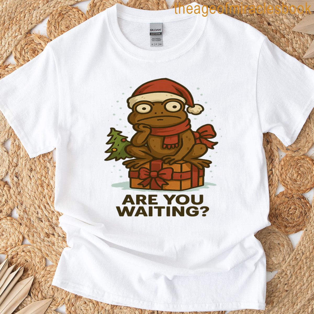 Derpy Frog Are You Waiting T-shirt