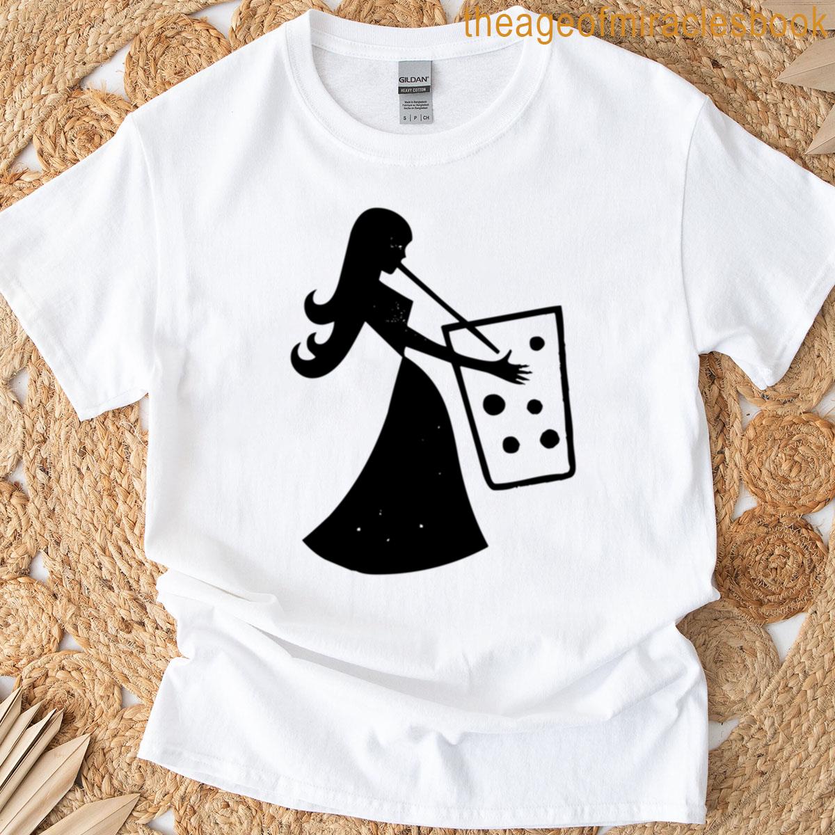 Fifties Lady Drinking Alcohol With A Straw T-shirt
