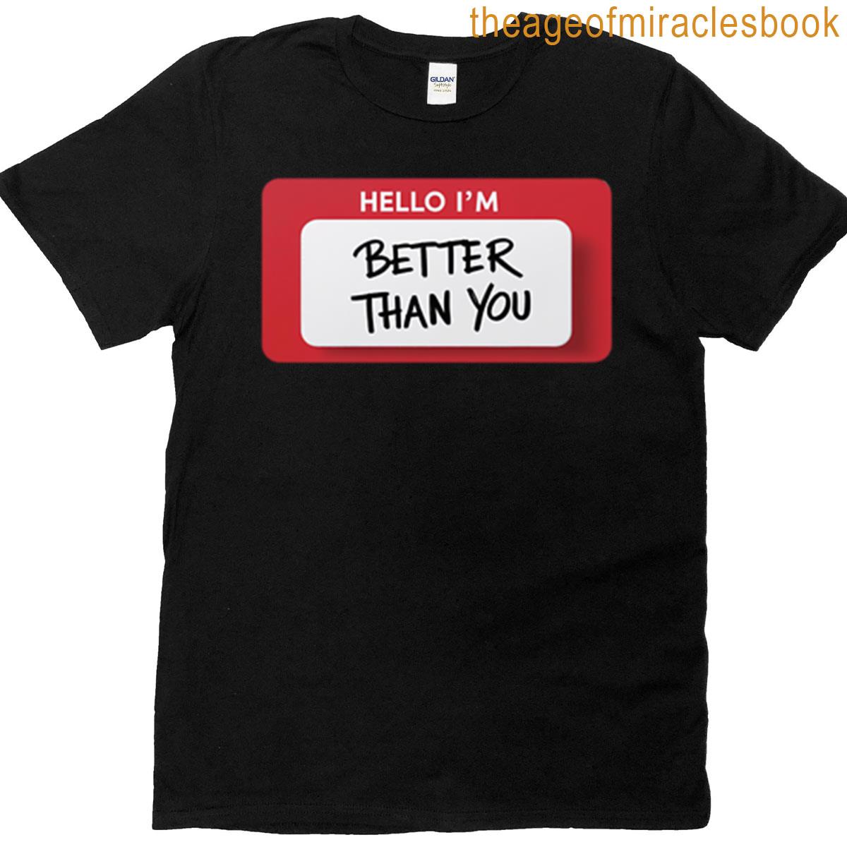 Fun Satirical Name Tag Design T-shirt