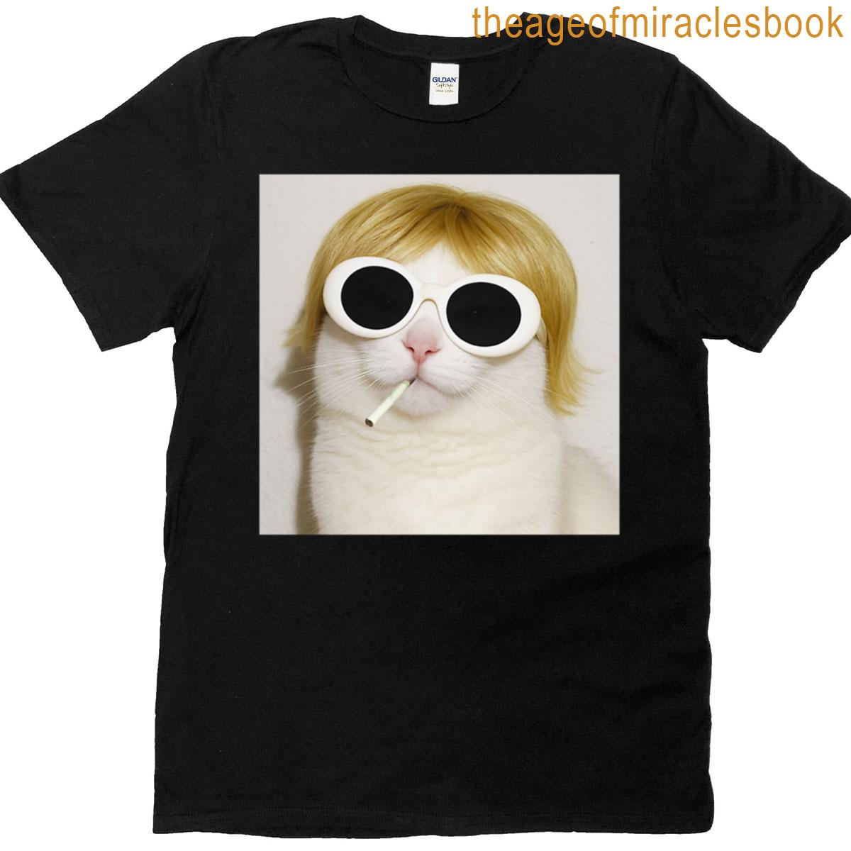 Funny Cat Smoking Oversized T-shirt