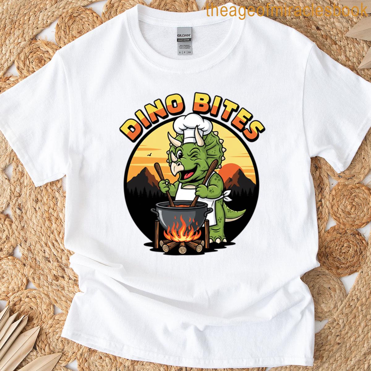 Funny Triceratops Chef Cooking Stew T-shirt
