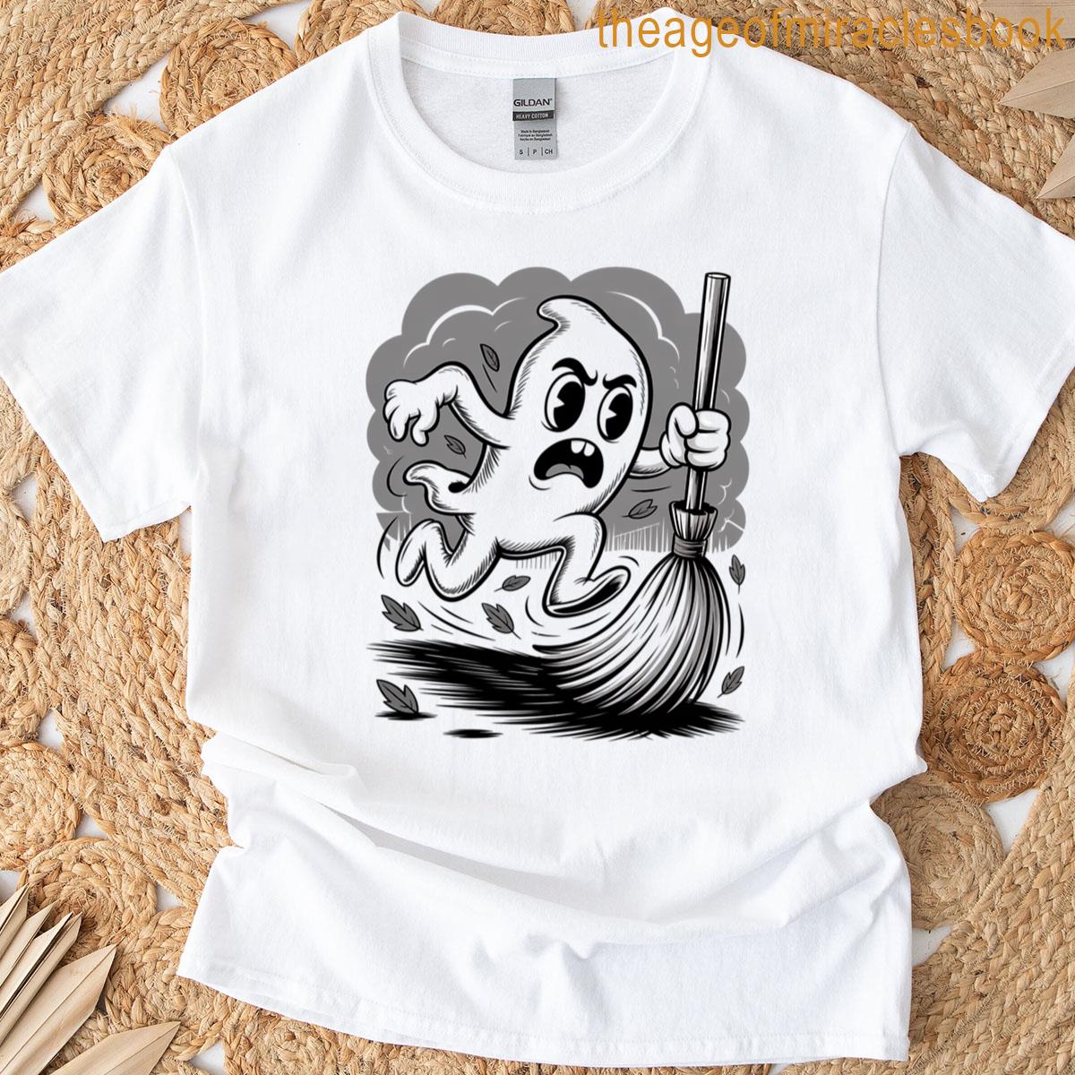 Ghost Broom Trouble Oversized T-shirt