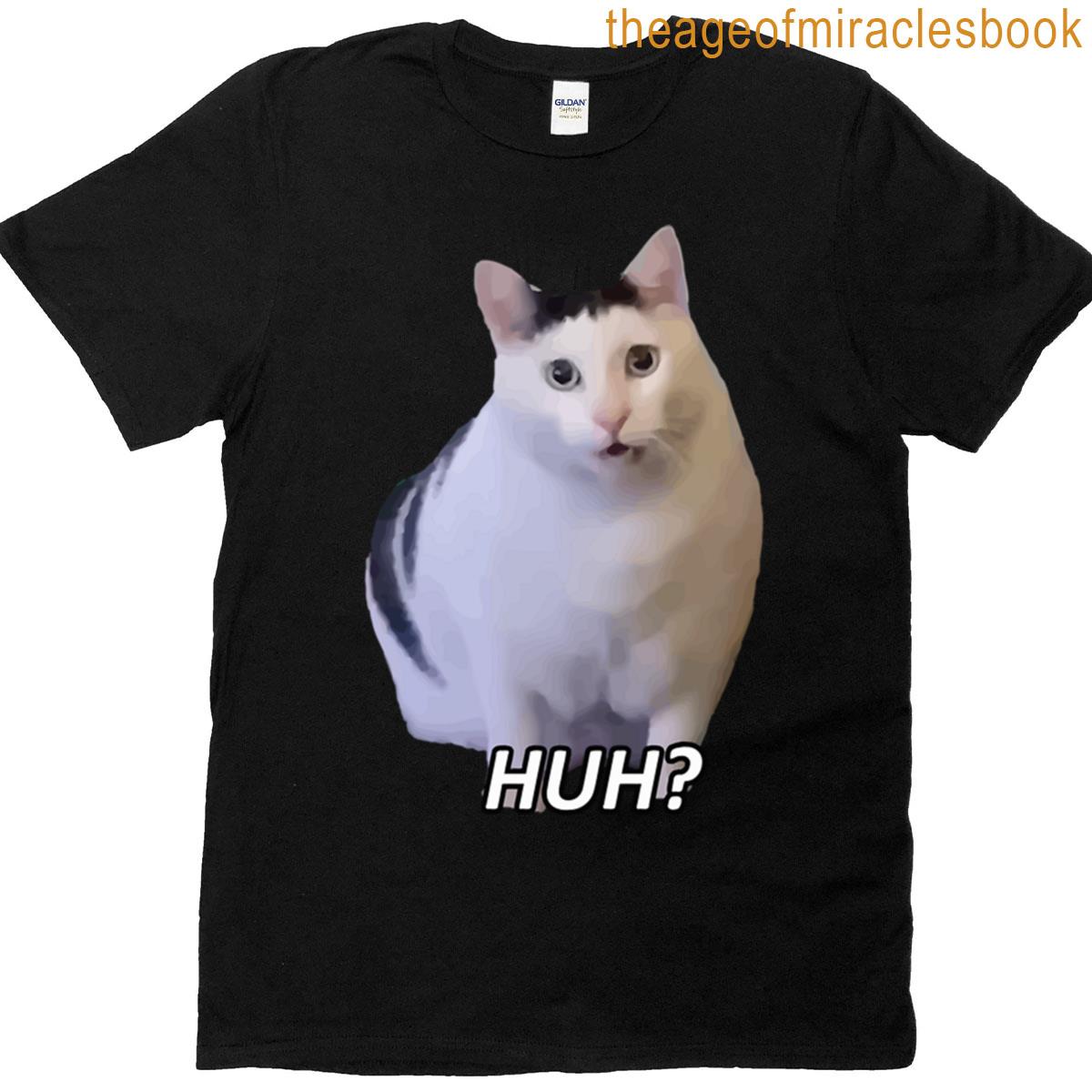 Huh Cat Meme Funny T-shirt