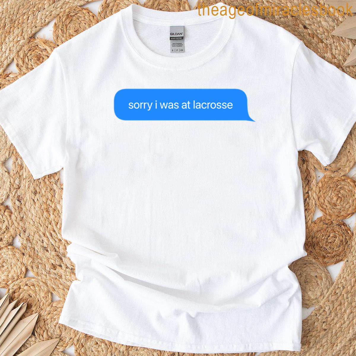 Lacrosse Text Message Oversized T-shirt