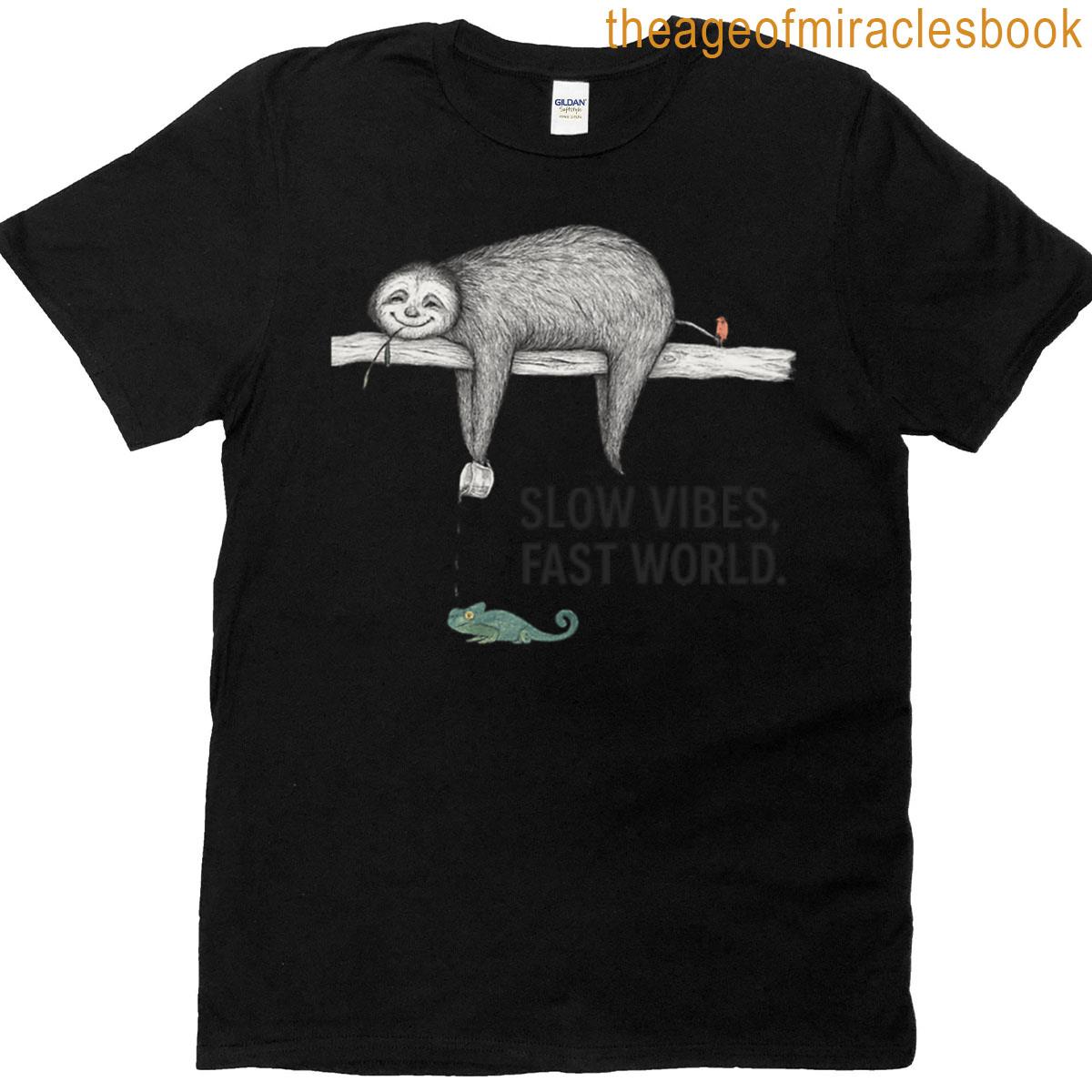 Lazy Sloth Vibes – Slow Life Design T-shirt