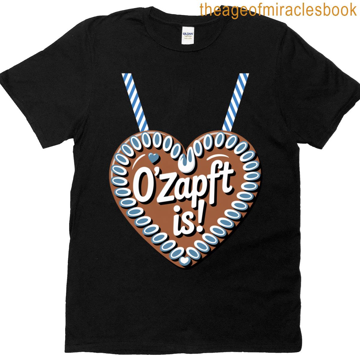 Ozapft Is Gingerbread Heart T-shirt